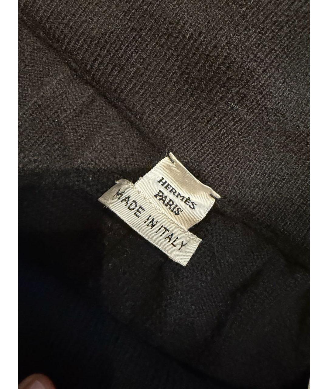 HERMES Черный шерстяной костюм с брюками, фото 3