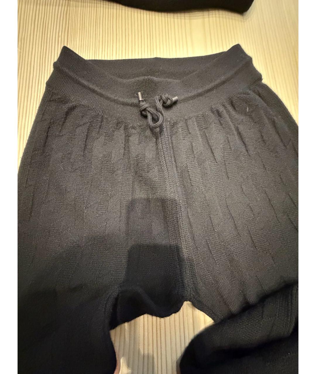 HERMES Черный шерстяной костюм с брюками, фото 2