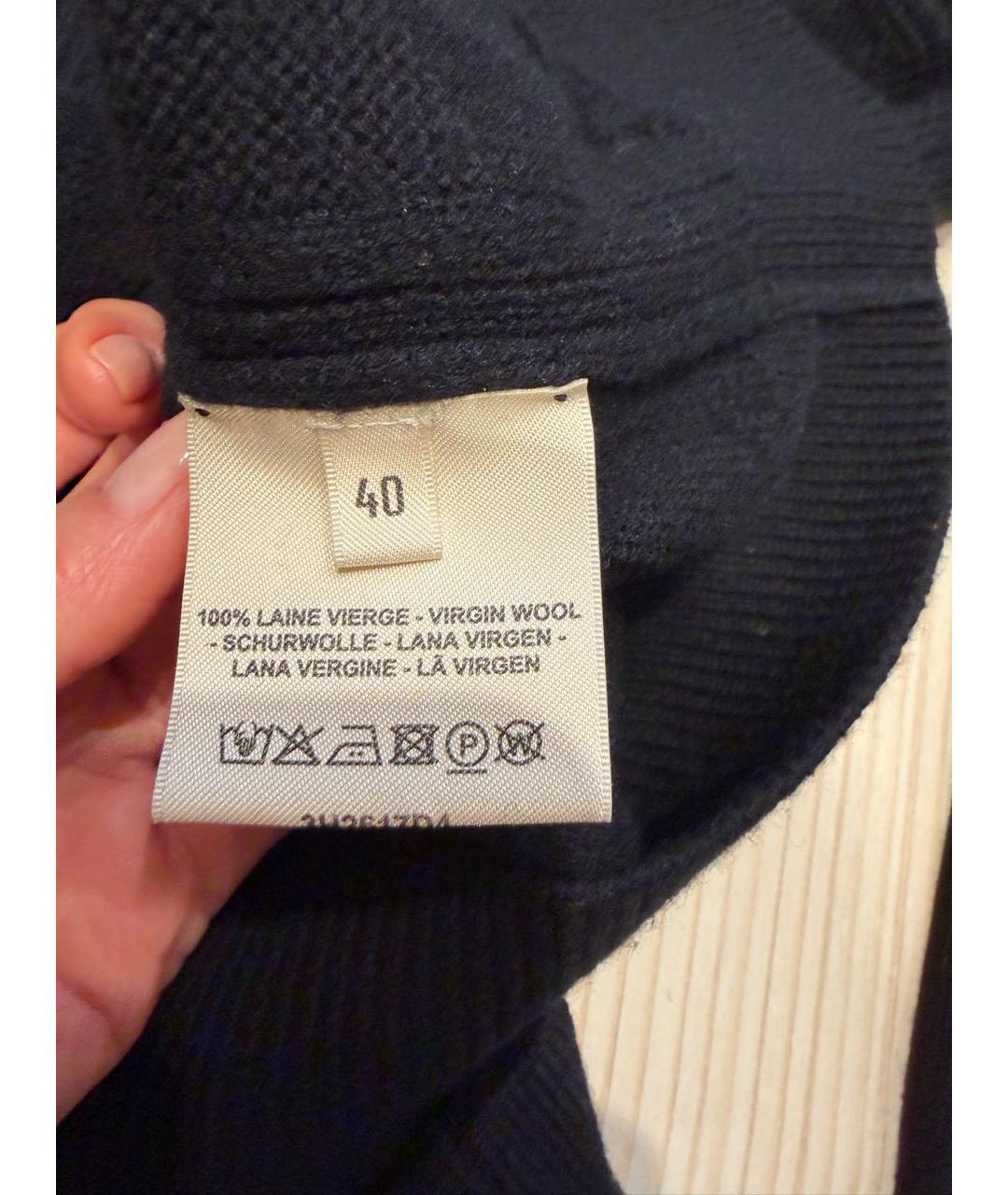 HERMES Черный шерстяной костюм с брюками, фото 4