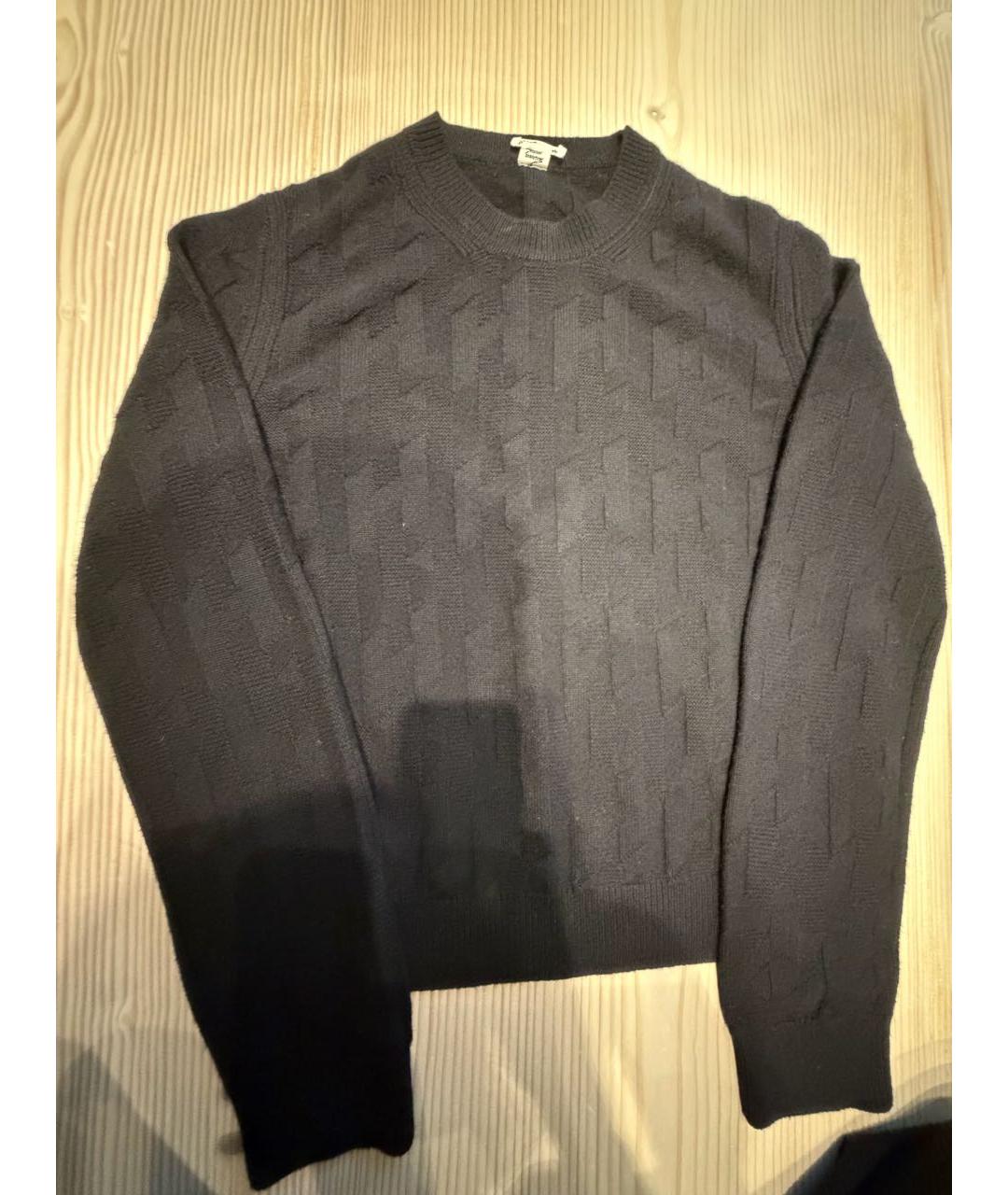 HERMES Черный шерстяной костюм с брюками, фото 6