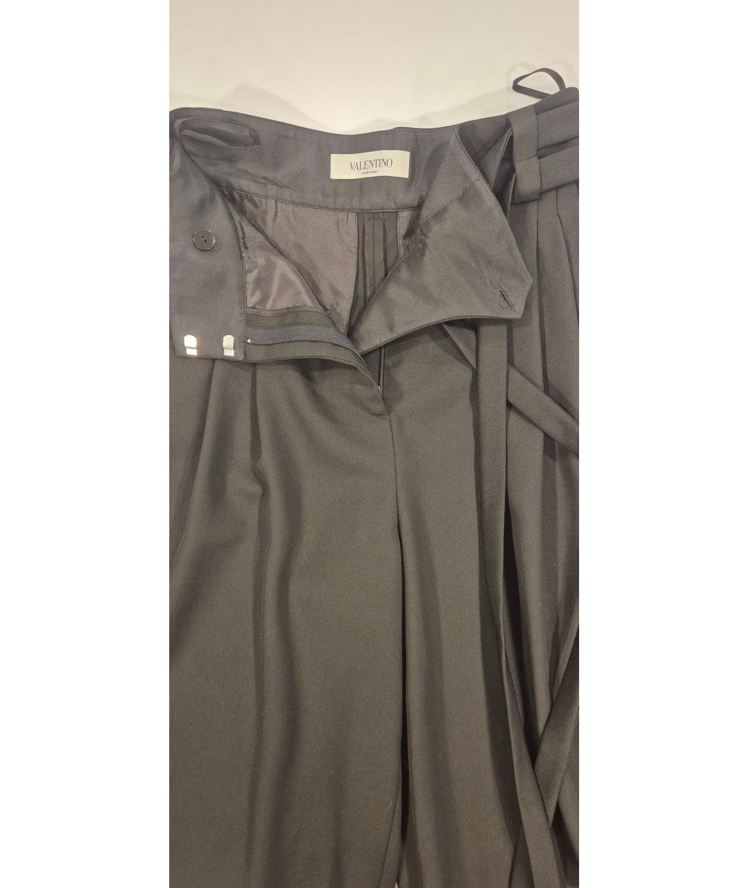 VALENTINO Черные креповые капри, фото 3