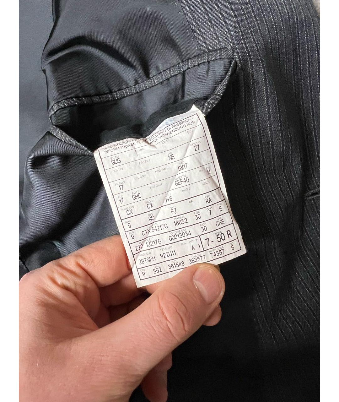 GUCCI Серый классический костюм, фото 7