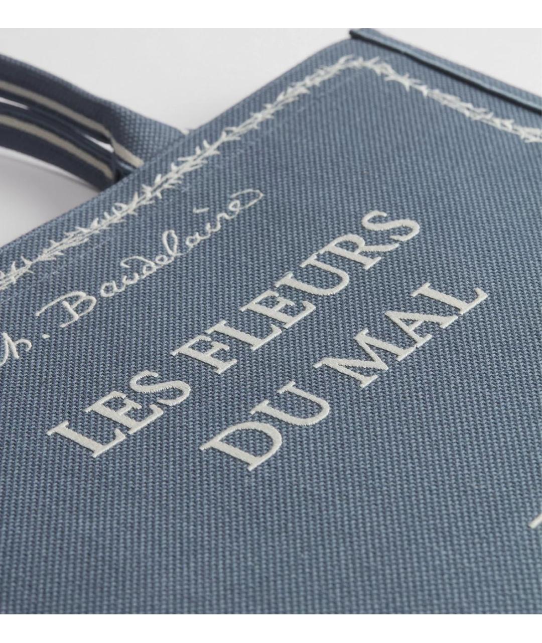 CHRISTIAN DIOR Синяя сумка тоут, фото 4