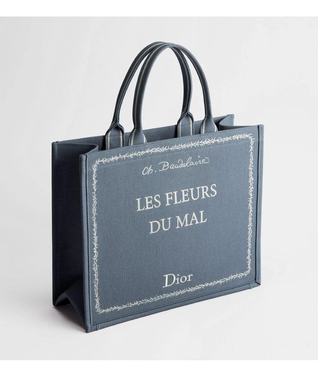 CHRISTIAN DIOR Синяя сумка тоут, фото 2