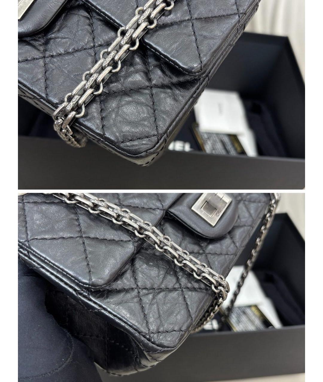 CHANEL Черная кожаная сумка через плечо, фото 6