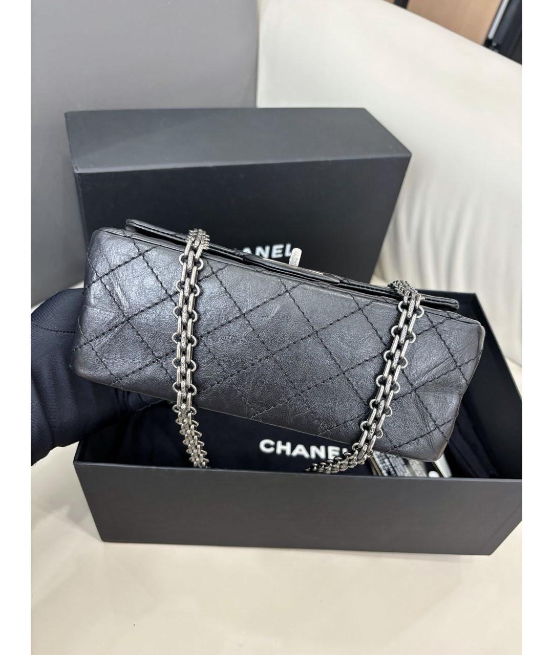 CHANEL Черная кожаная сумка через плечо, фото 5
