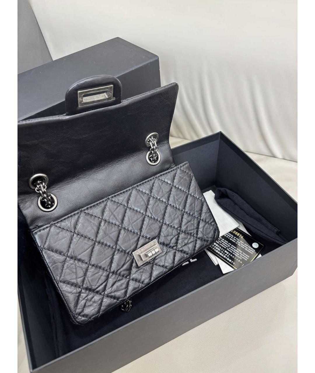 CHANEL Черная кожаная сумка через плечо, фото 7