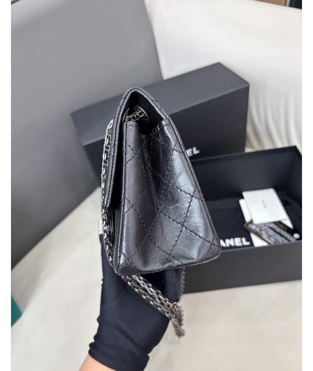 CHANEL Черная кожаная сумка через плечо, фото 3