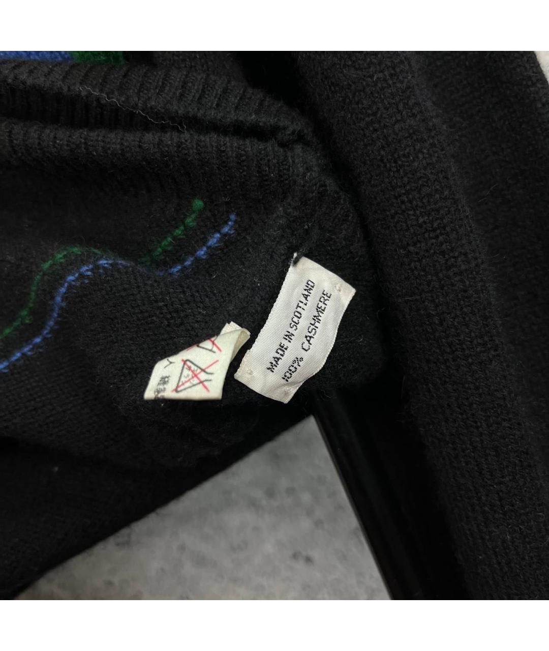 CELINE Черный кашемировый джемпер / свитер, фото 5