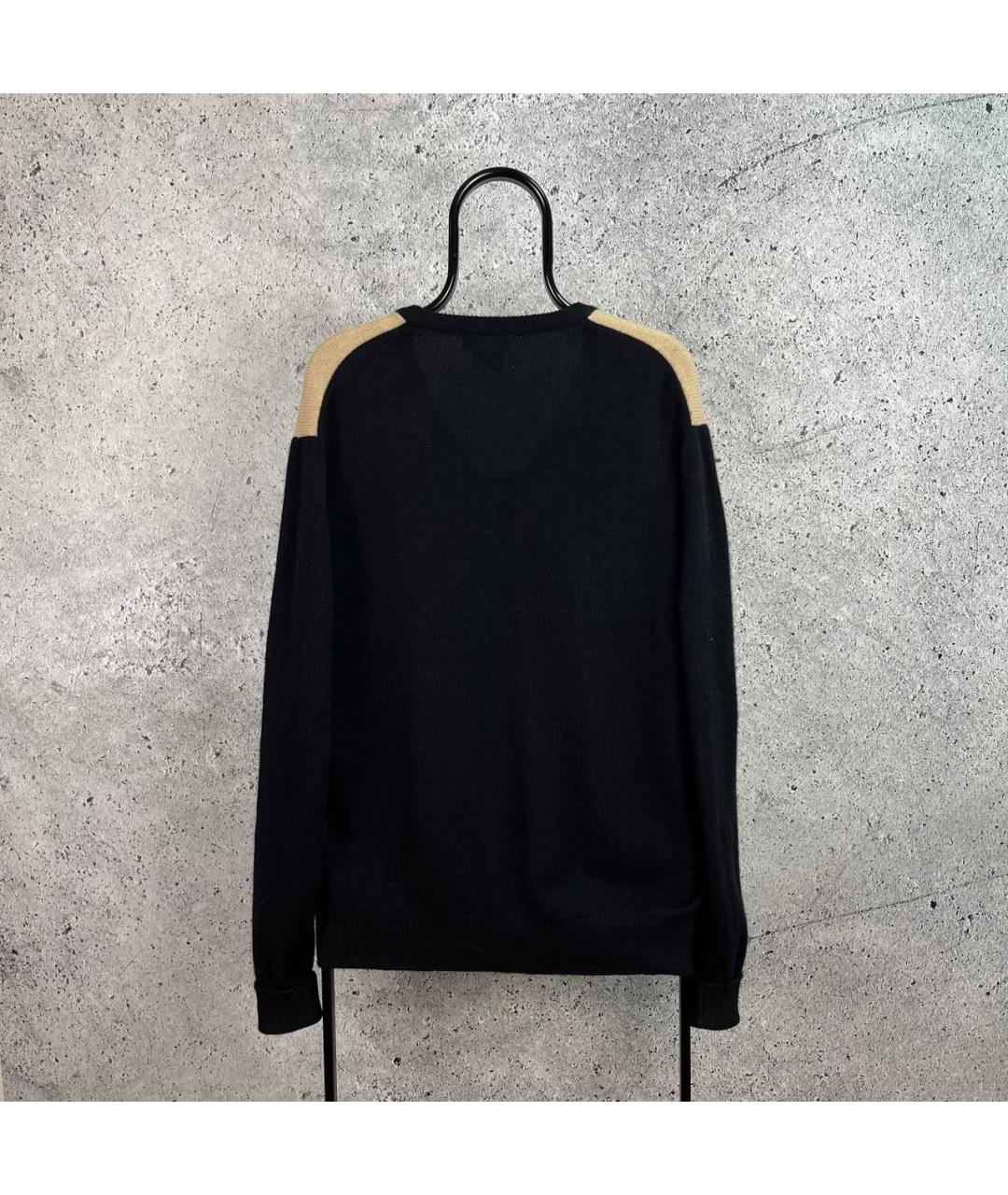 CELINE Черный кашемировый джемпер / свитер, фото 2