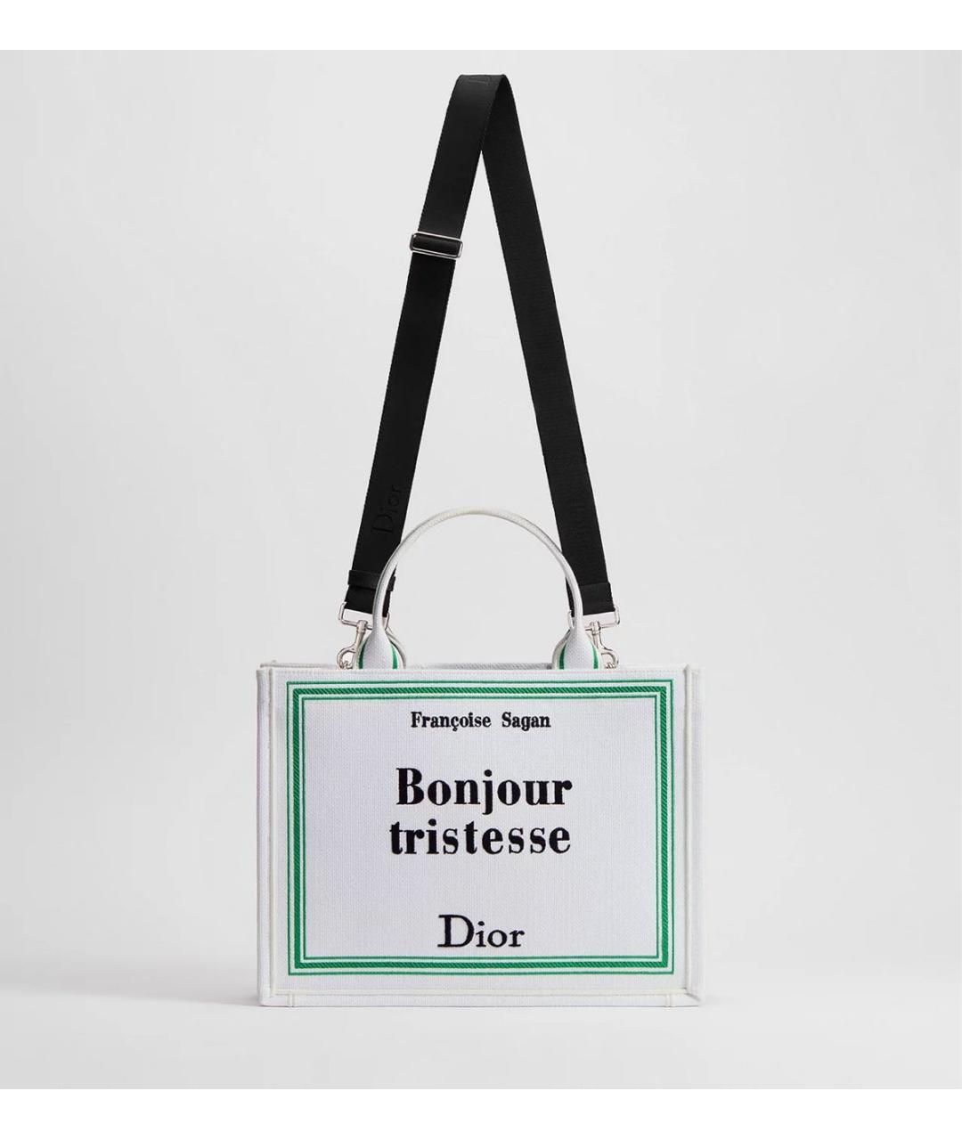 CHRISTIAN DIOR Белая сумка тоут, фото 4