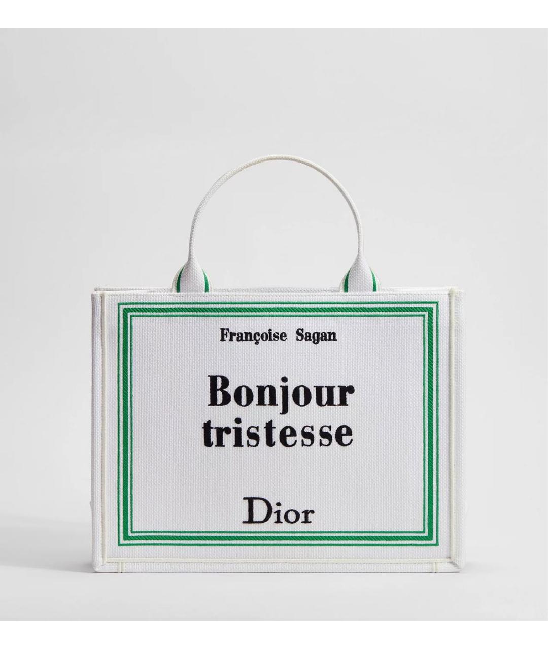 CHRISTIAN DIOR Белая сумка тоут, фото 5