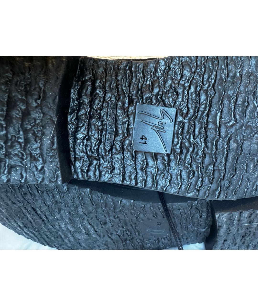 GIUSEPPE ZANOTTI DESIGN Черные замшевые ботинки, фото 6