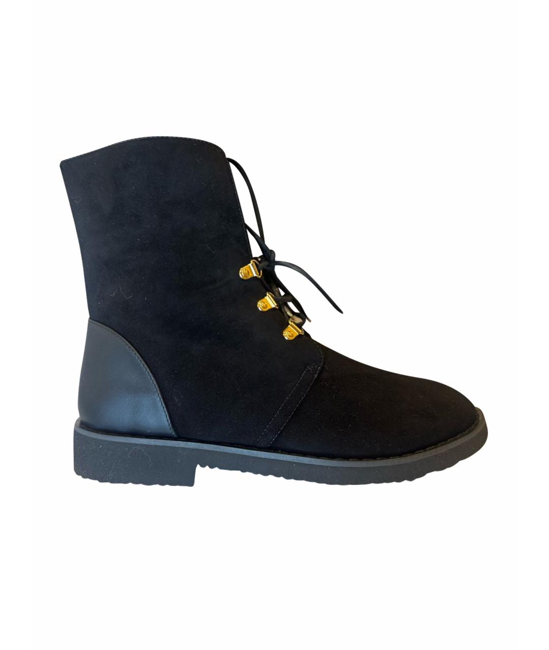 GIUSEPPE ZANOTTI DESIGN Черные замшевые ботинки, фото 8