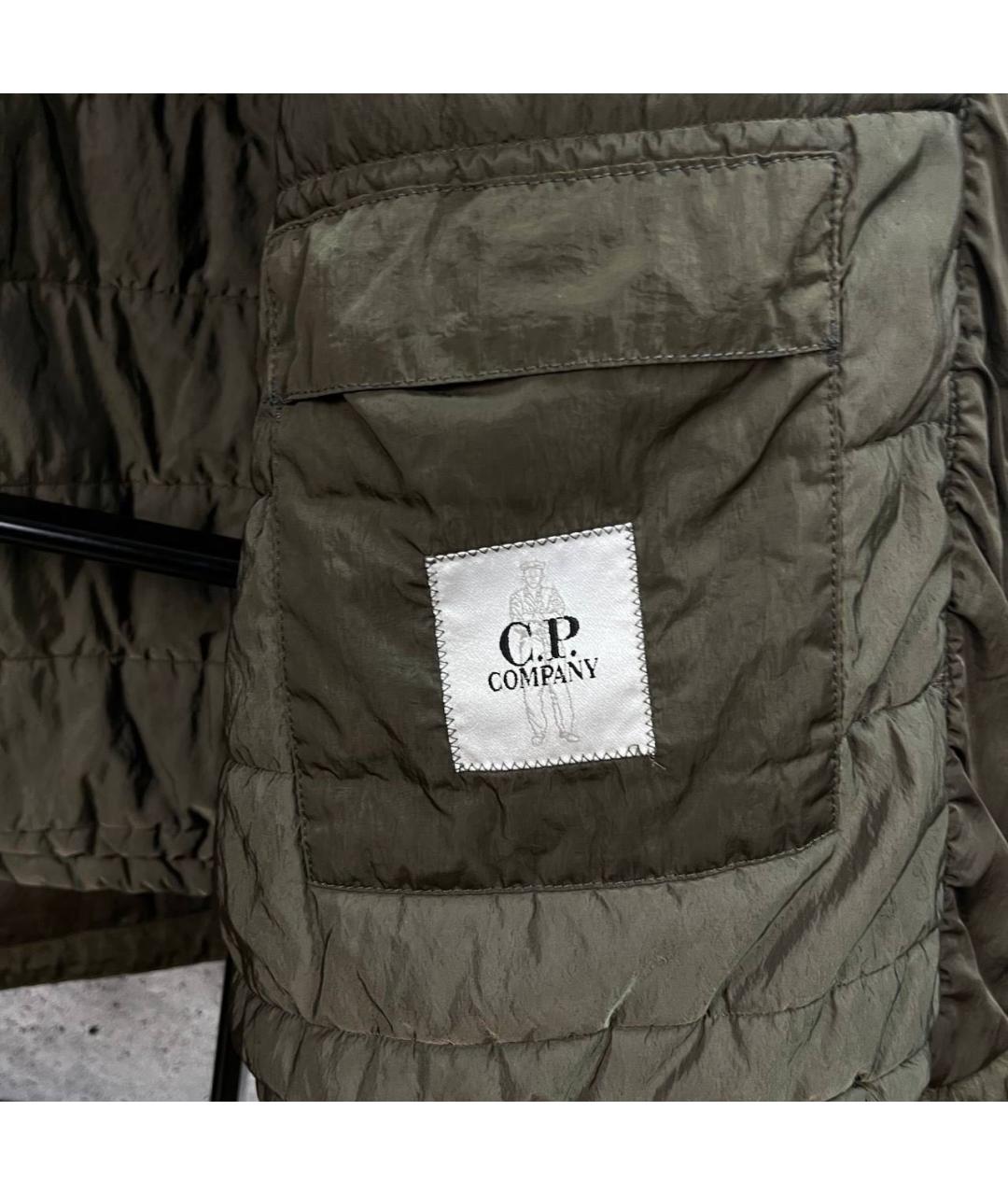 CP COMPANY Горчичный полиамидовый тренч / плащ, фото 4