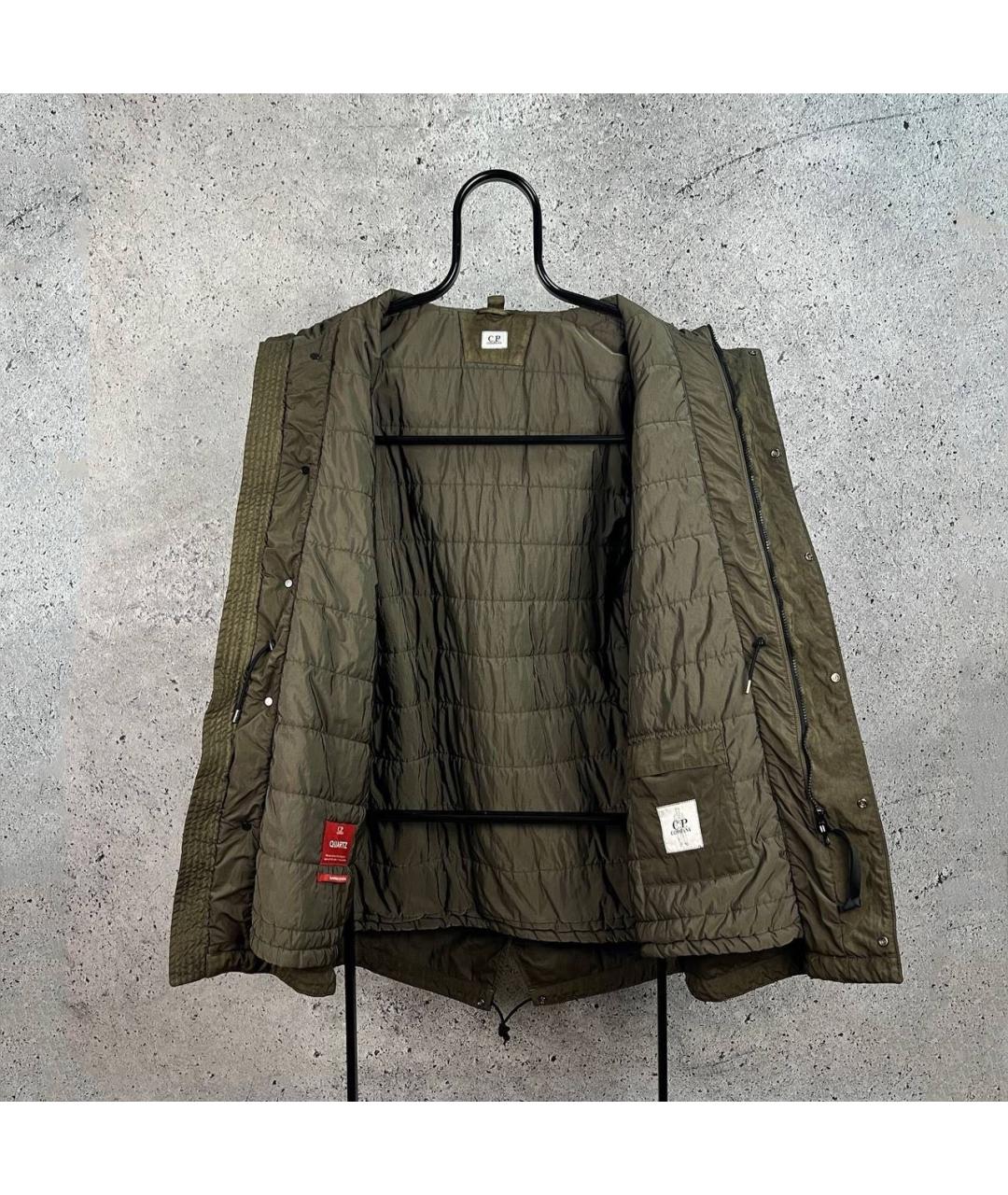 CP COMPANY Горчичный полиамидовый тренч / плащ, фото 2