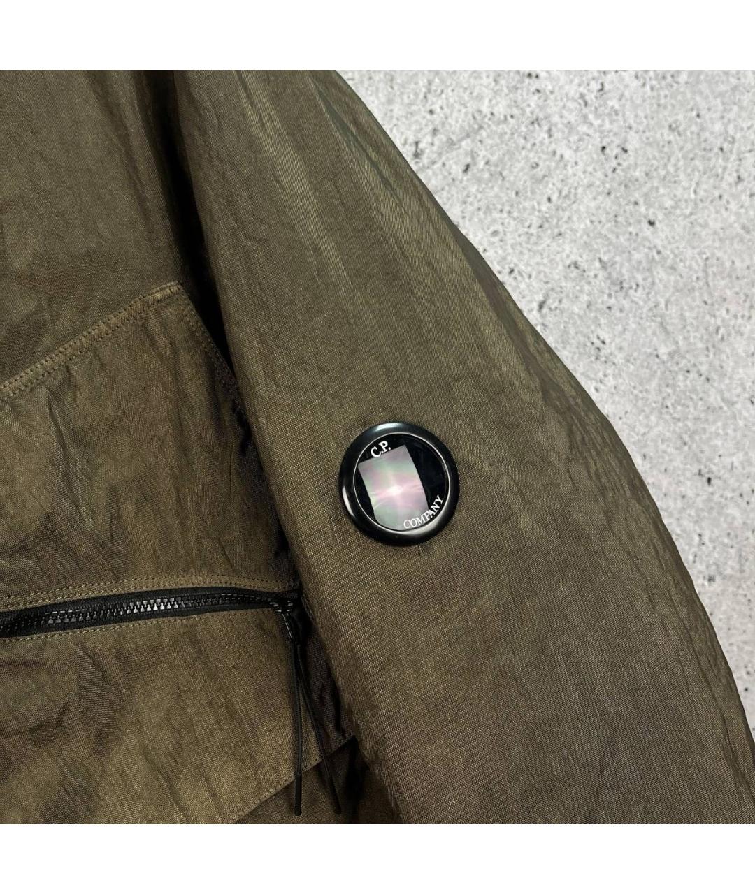 CP COMPANY Горчичный полиамидовый тренч / плащ, фото 6