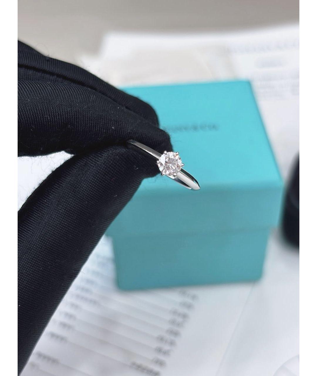 TIFFANY&CO Белое платиновое кольцо, фото 3