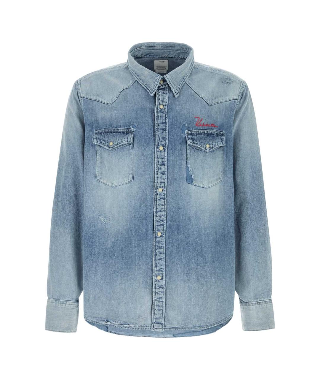 VISVIM Голубая хлопковая кэжуал рубашка, фото 1