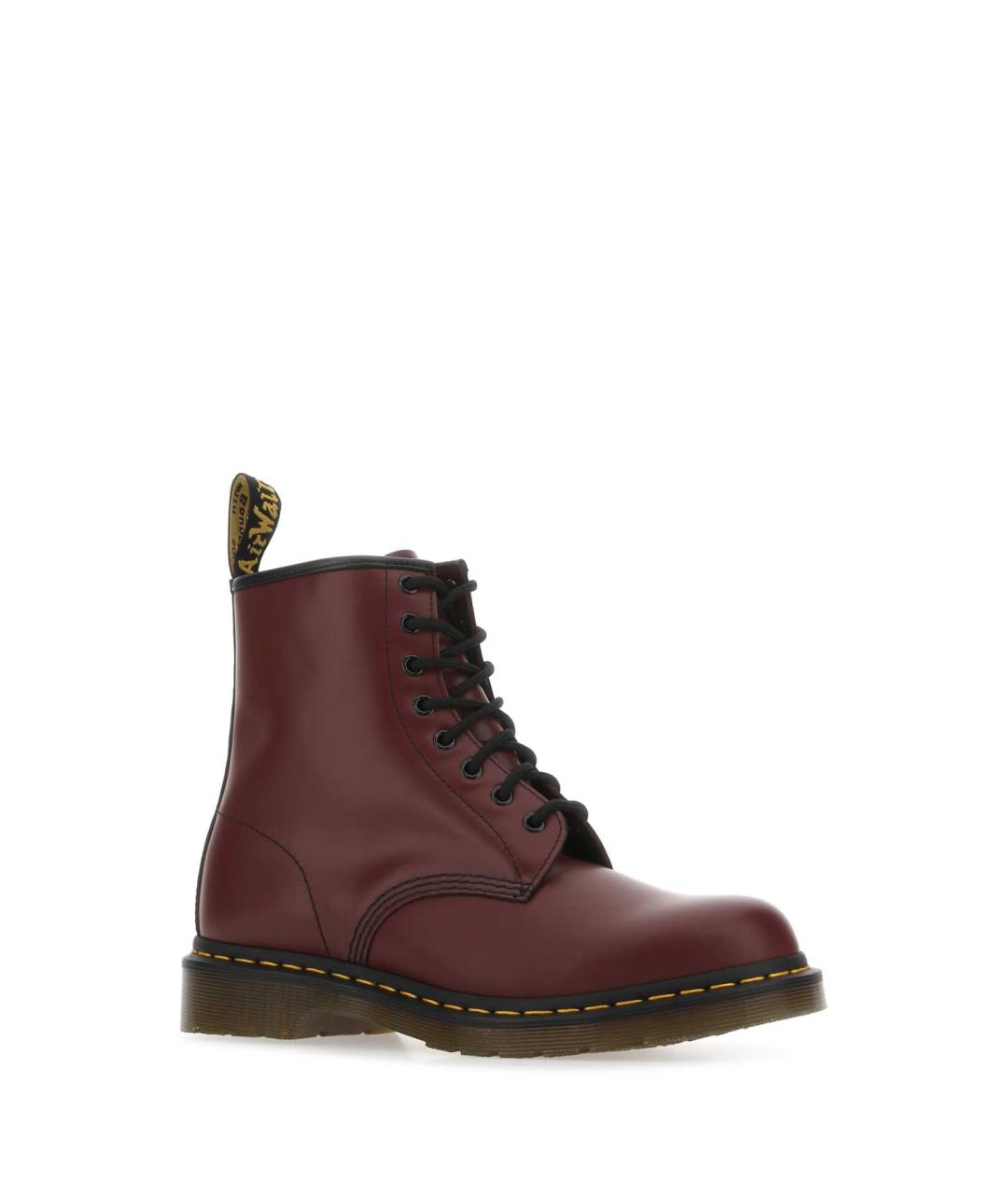 DR. MARTENS Бордовые кожаные ботинки, фото 2