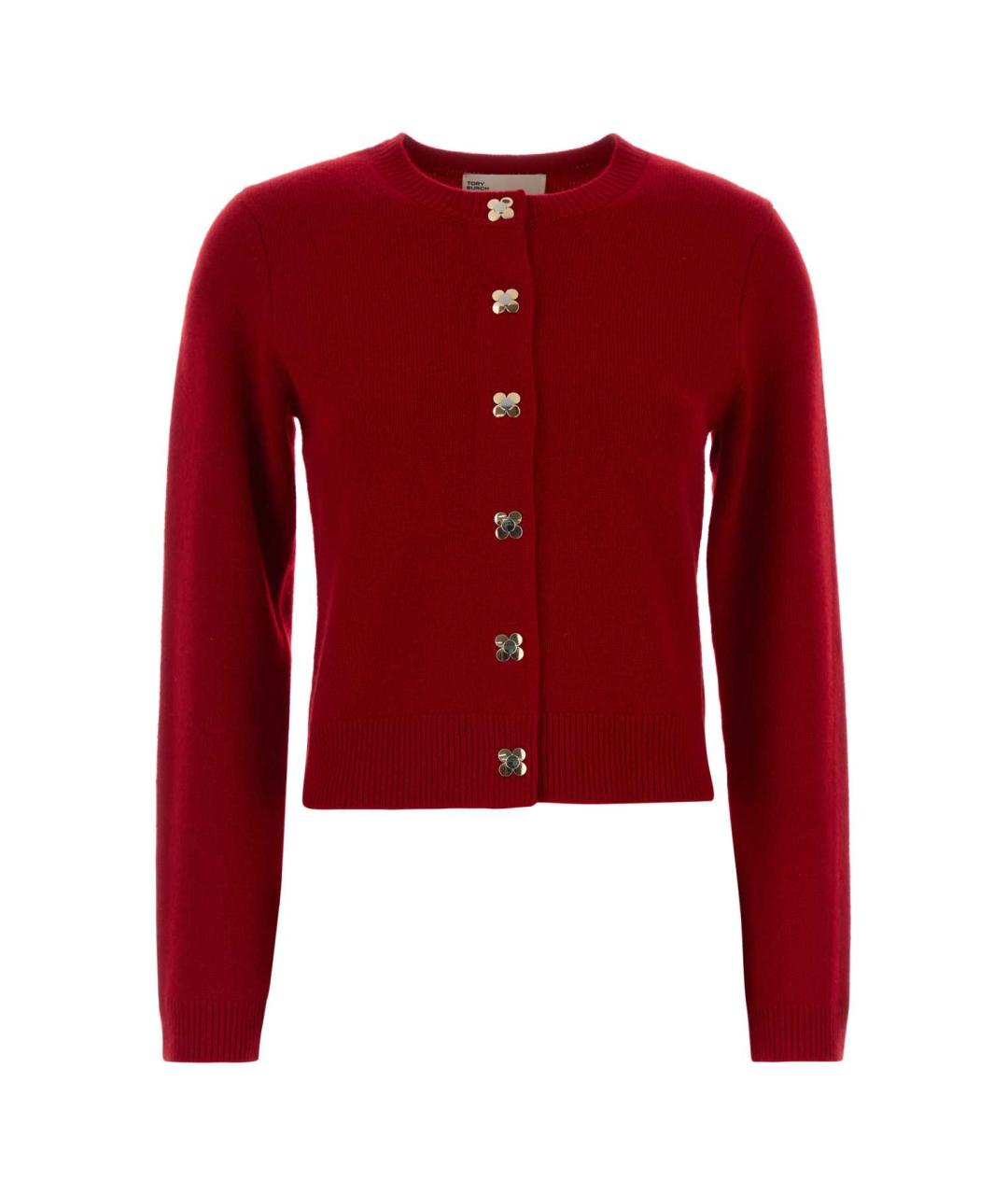 TORY BURCH Красный кашемировый кардиган, фото 1