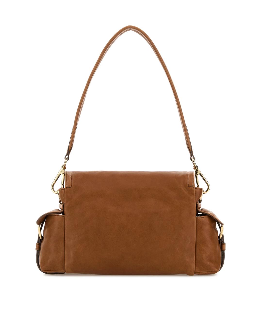 PRADA Коричневая кожаная сумка через плечо, фото 3