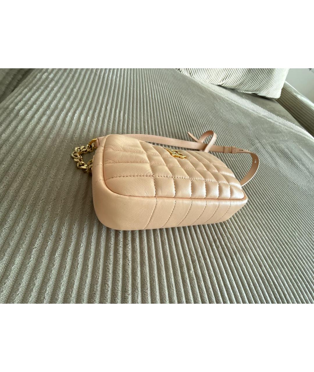 BURBERRY Бежевая кожаная сумка через плечо, фото 2