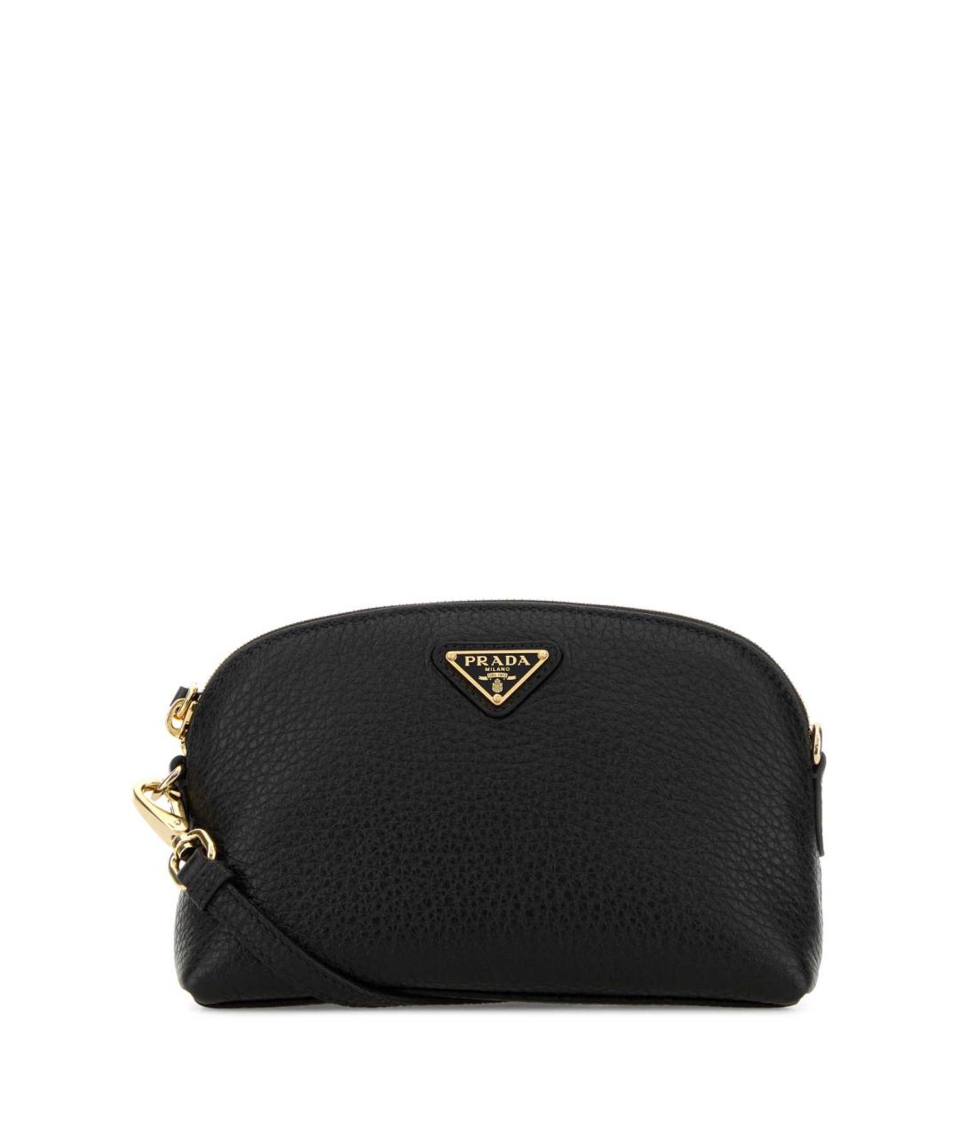 PRADA Черная кожаная косметичка, фото 1