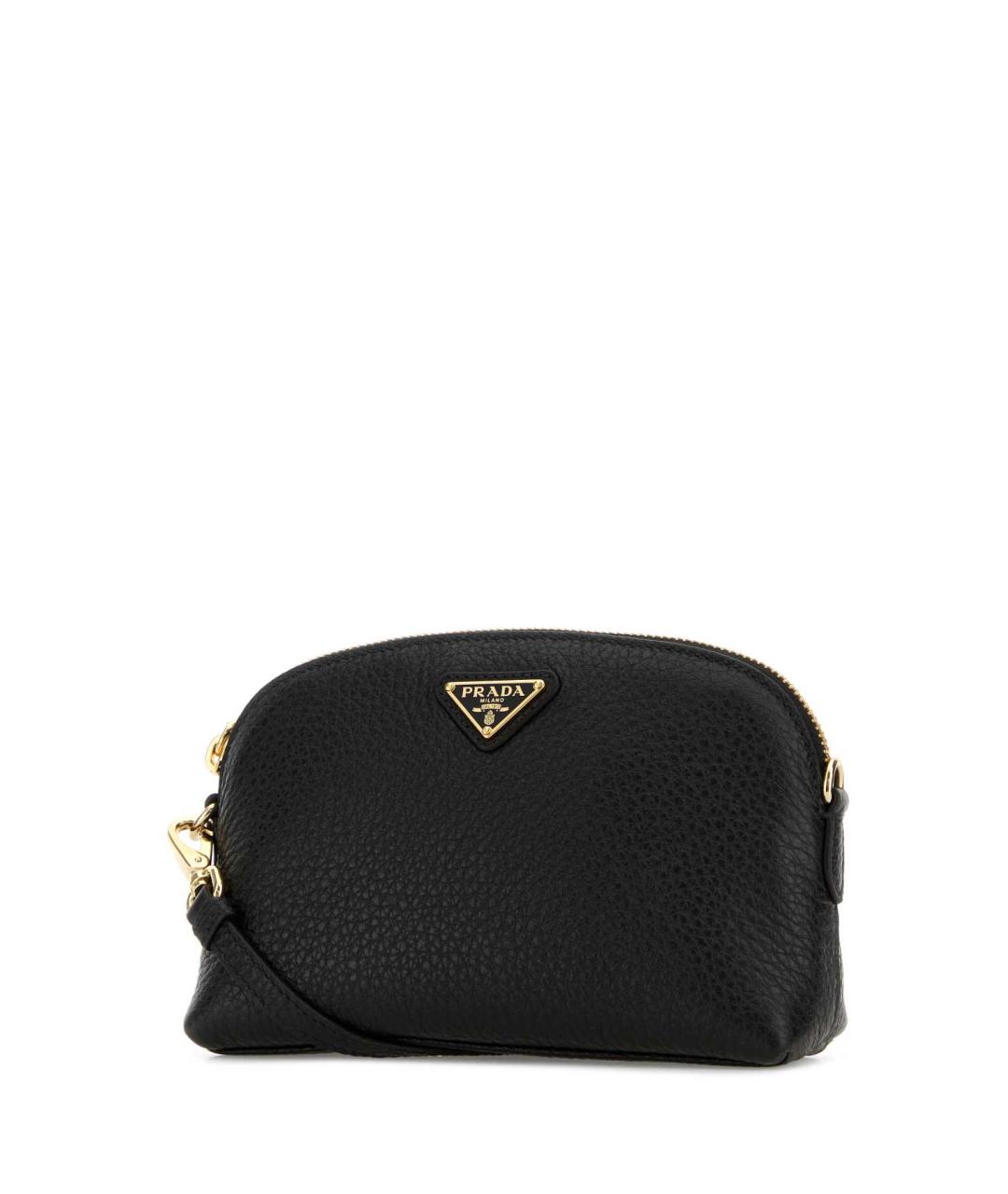 PRADA Черная кожаная косметичка, фото 2