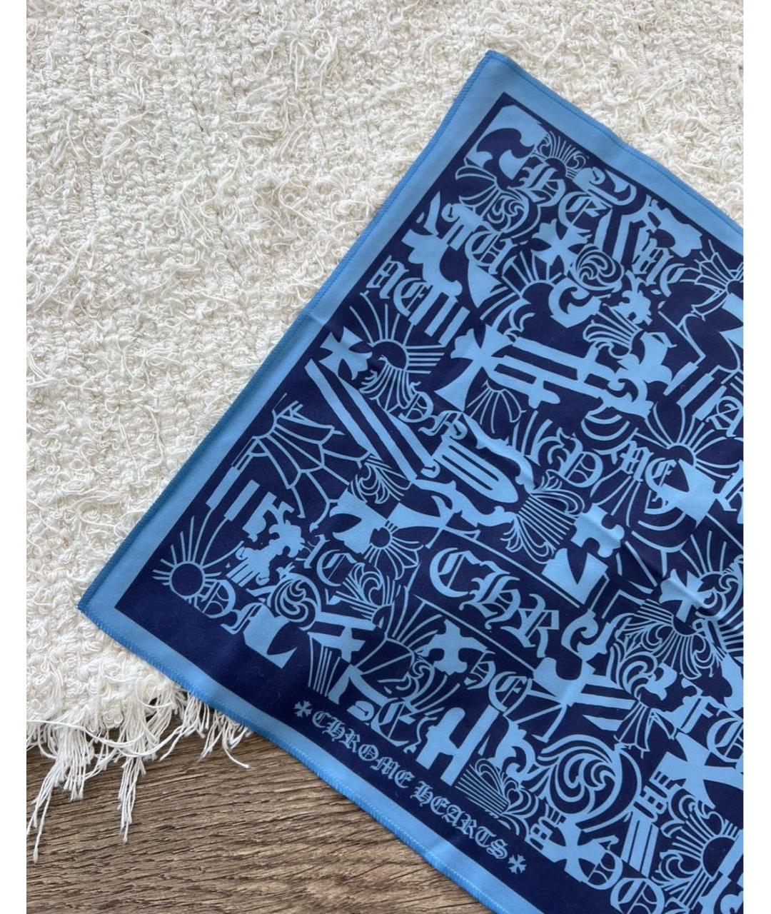 CHROME HEARTS Синий платок, фото 3