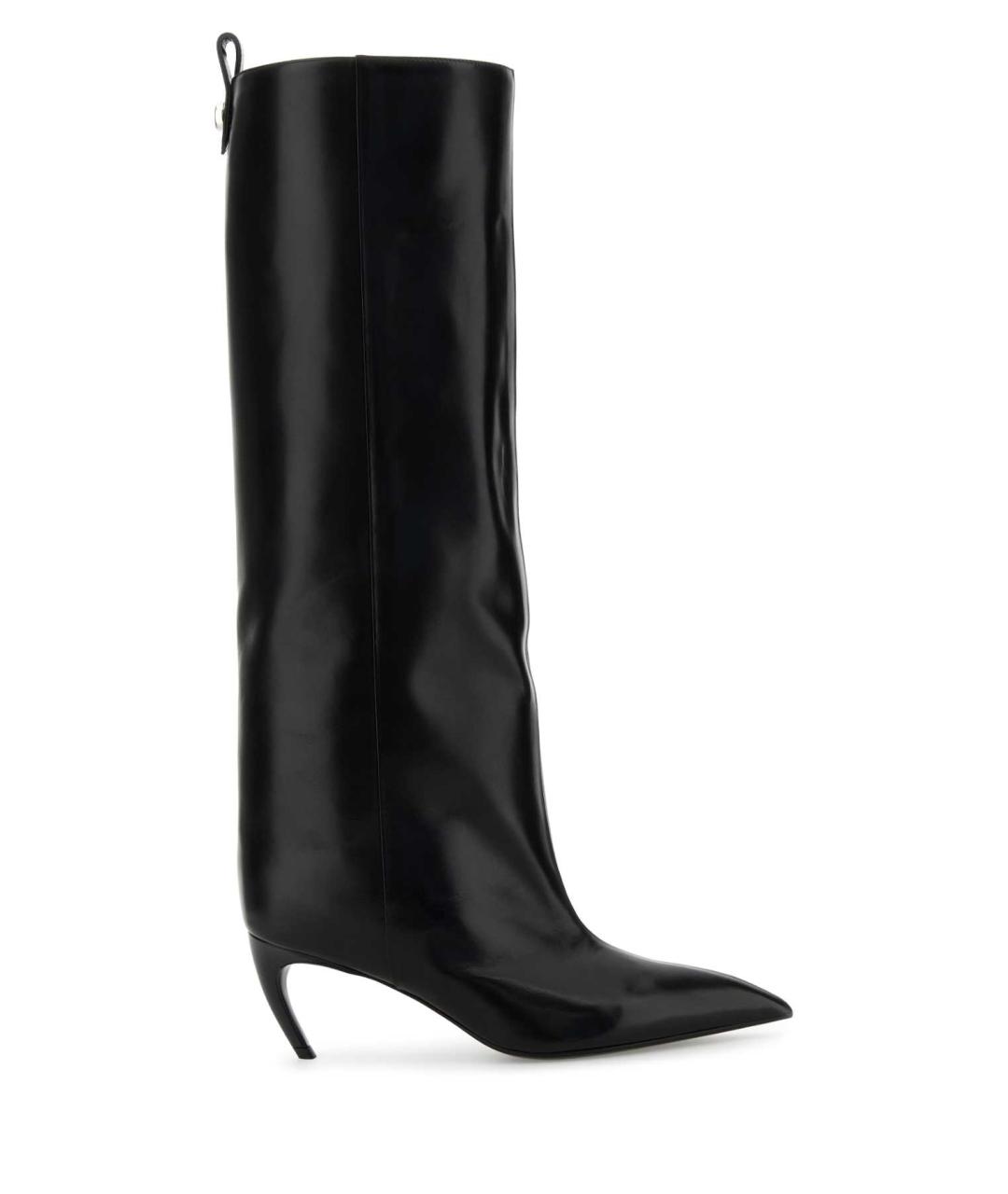 THE ATTICO Черные кожаные сапоги, фото 1