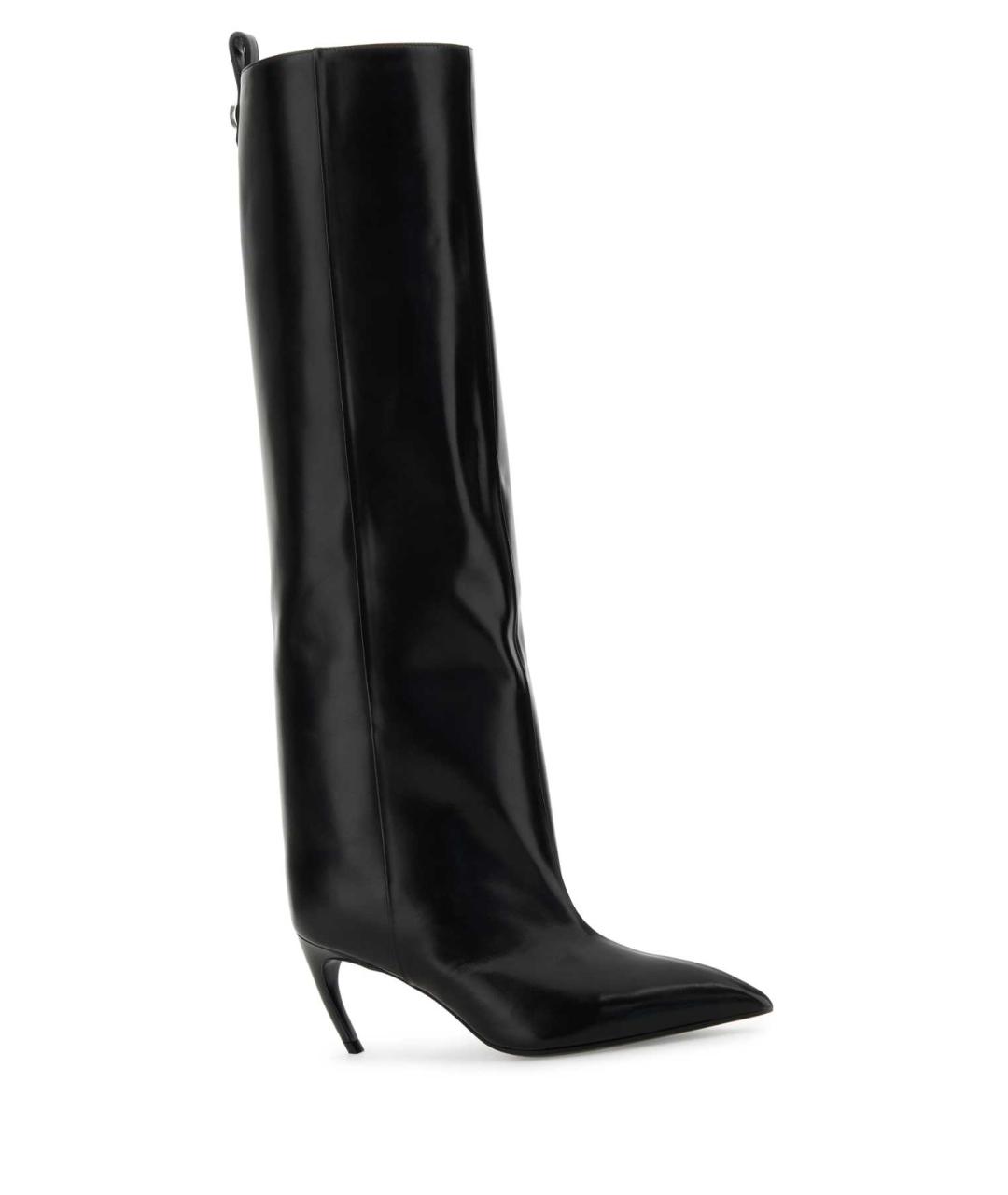 THE ATTICO Черные кожаные сапоги, фото 2