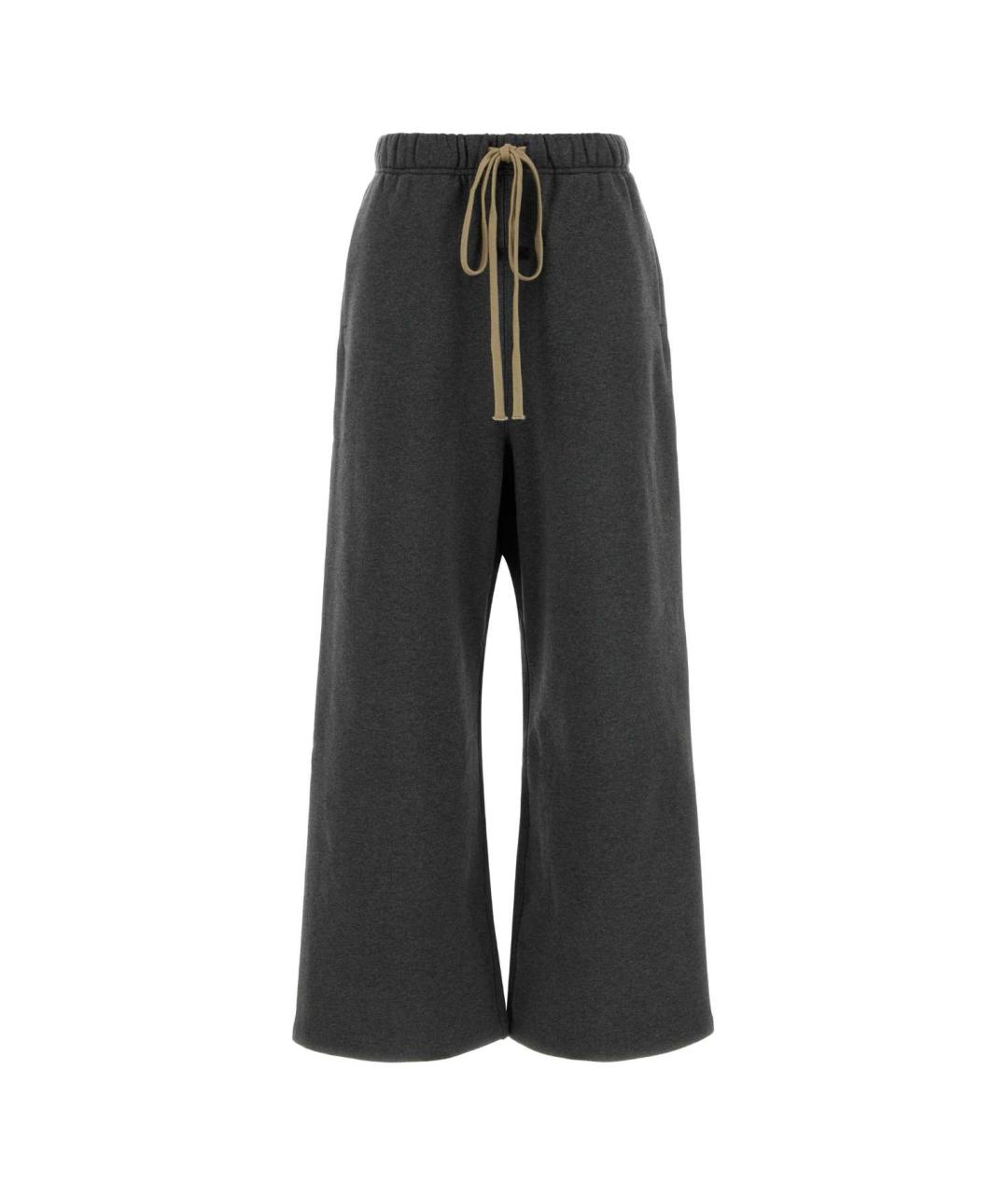 FEAR OF GOD ESSENTIALS Серые хлопковые прямые брюки, фото 1