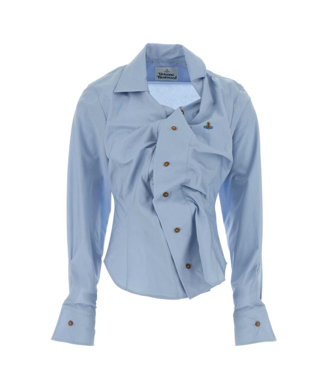 VIVIENNE WESTWOOD Голубая хлопковая рубашка, фото 1