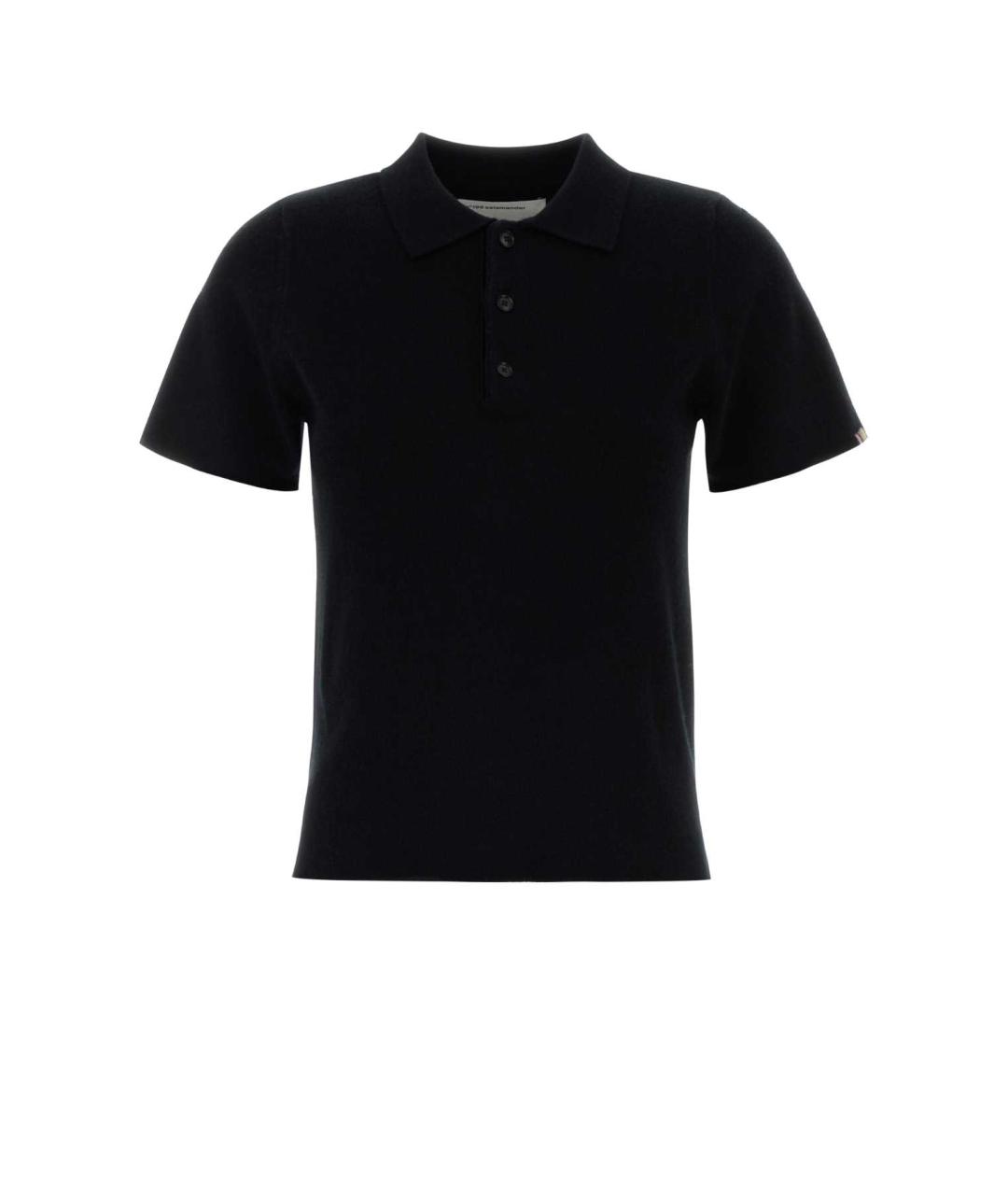 EXTREME CASHMERE Черная кашемировая футболка, фото 1