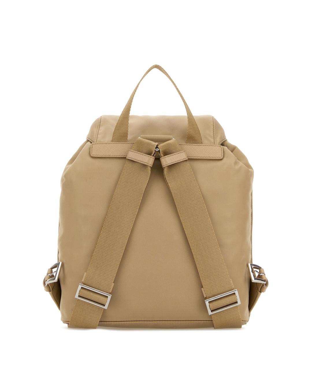 PRADA Бежевый синтетический рюкзак, фото 3