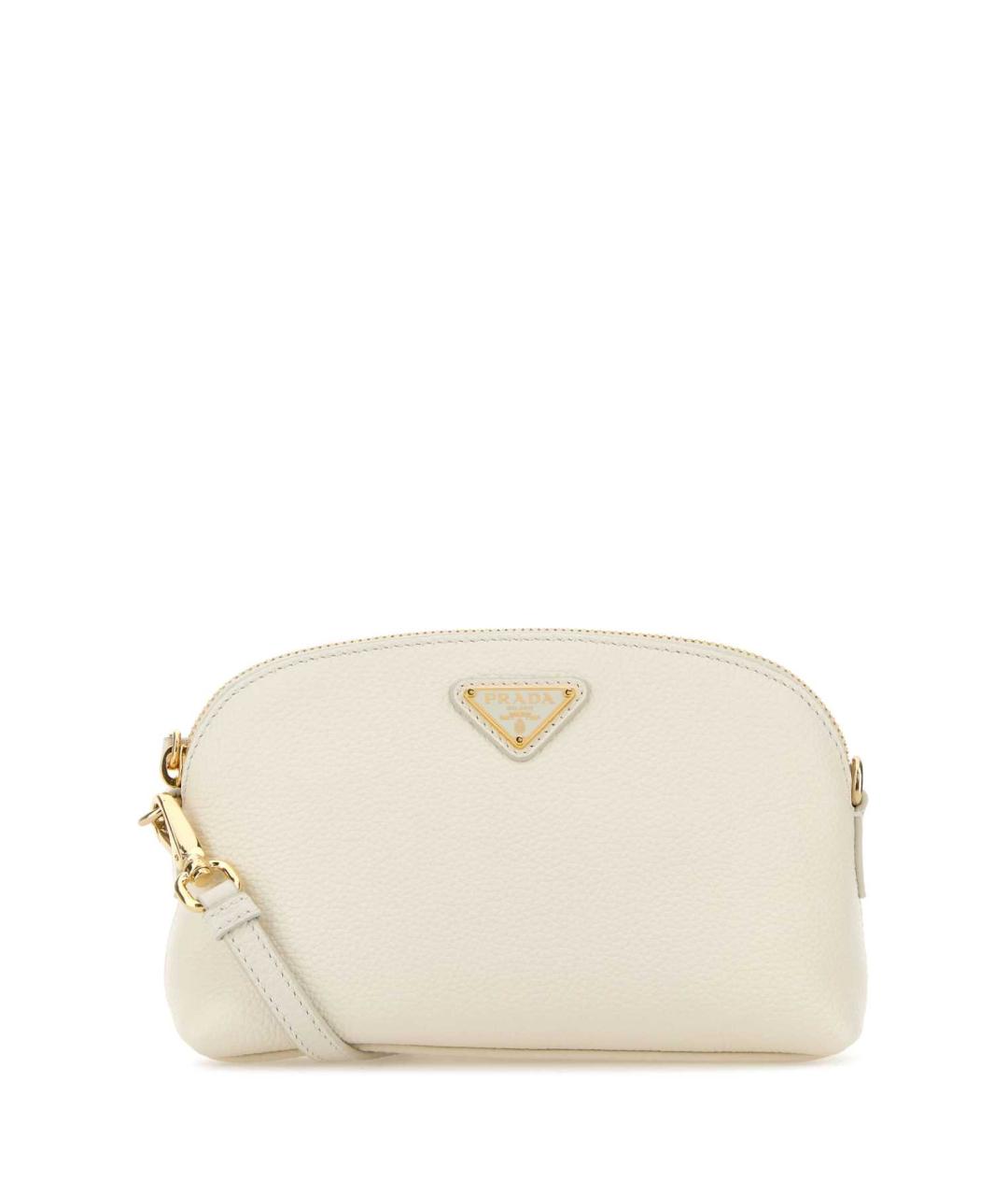 PRADA Белая кожаная косметичка, фото 1