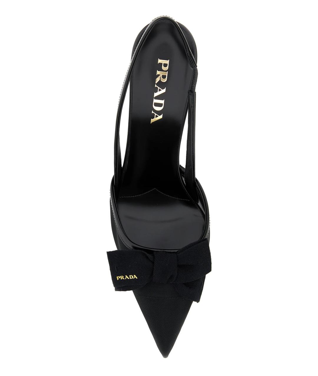 PRADA Черные текстильные туфли, фото 4