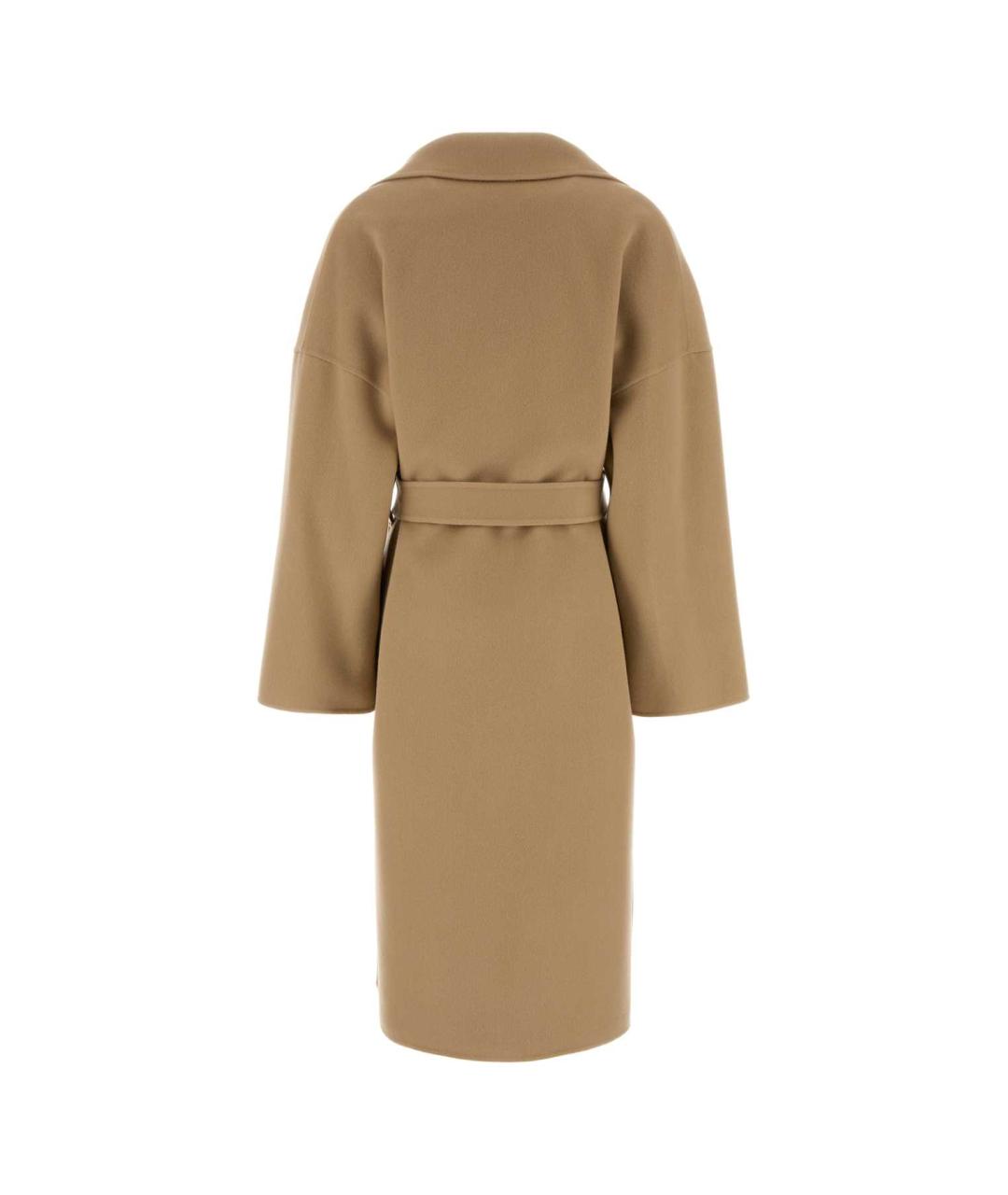AFTERCOAT Бежевое шерстяное пальто, фото 2