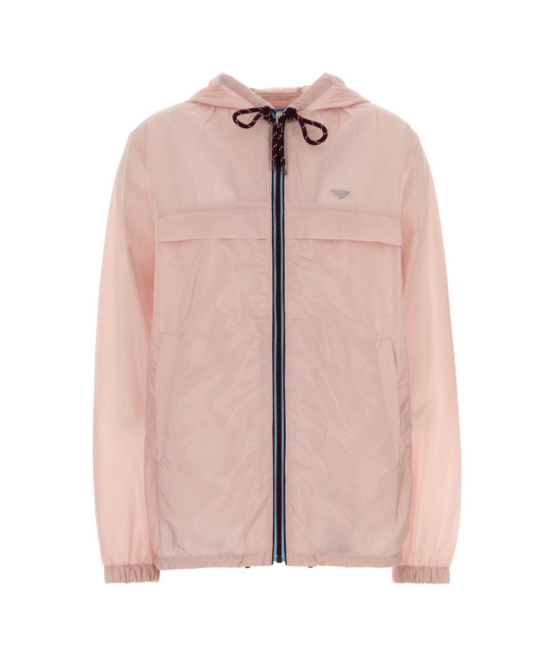 PRADA Розовая полиамидовая куртка, фото 1