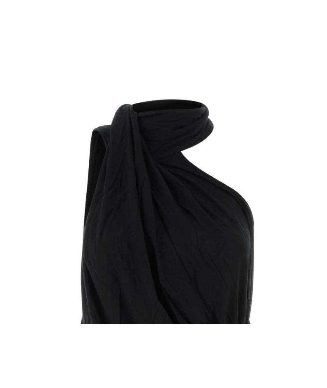 entire studios Черная вискозная майка, фото 3