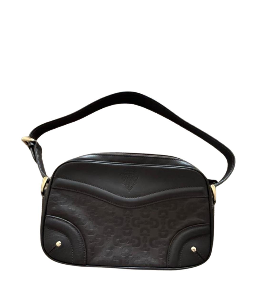 GUCCI Коричневая кожаная сумка через плечо, фото 1