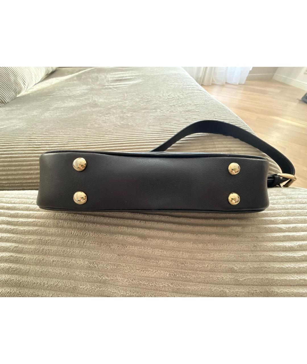 GUCCI Коричневая кожаная сумка через плечо, фото 3