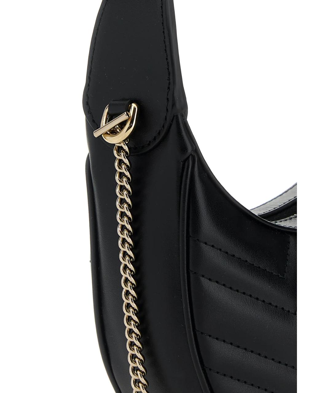 GUCCI Черная кожаная сумка через плечо, фото 4