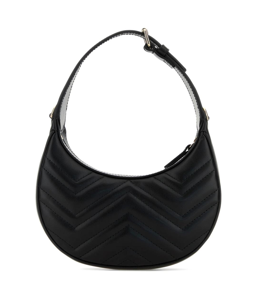 GUCCI Черная кожаная сумка через плечо, фото 3