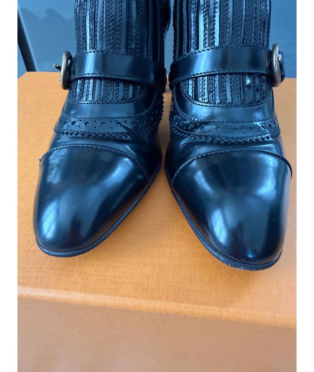 TOD'S Черные ботинки из лакированной кожи, фото 7