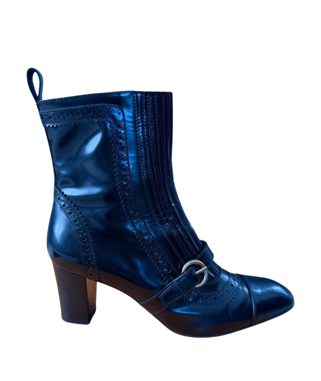 TOD'S Черные ботинки из лакированной кожи, фото 1