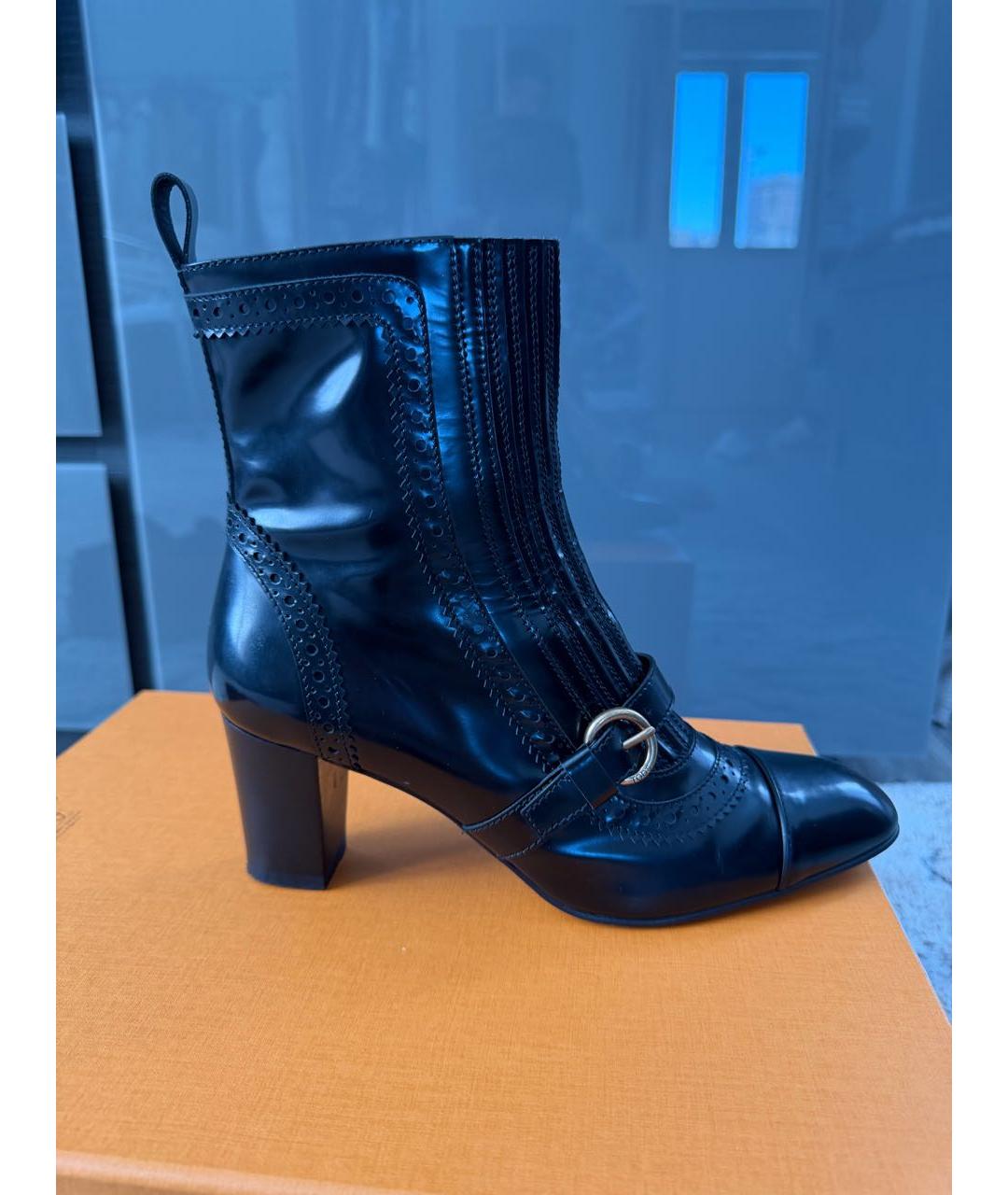 TOD'S Черные ботинки из лакированной кожи, фото 9