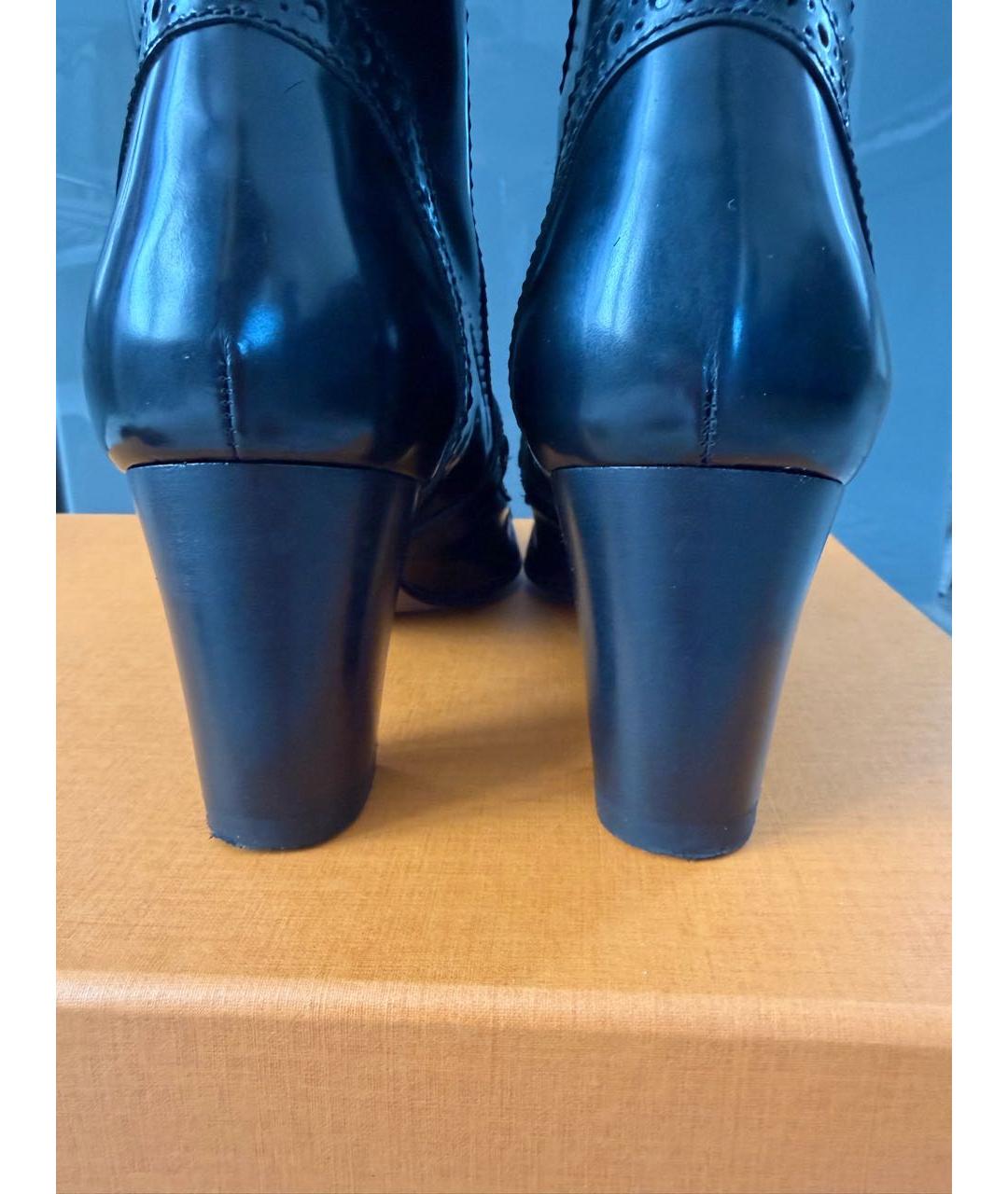 TOD'S Черные ботинки из лакированной кожи, фото 8