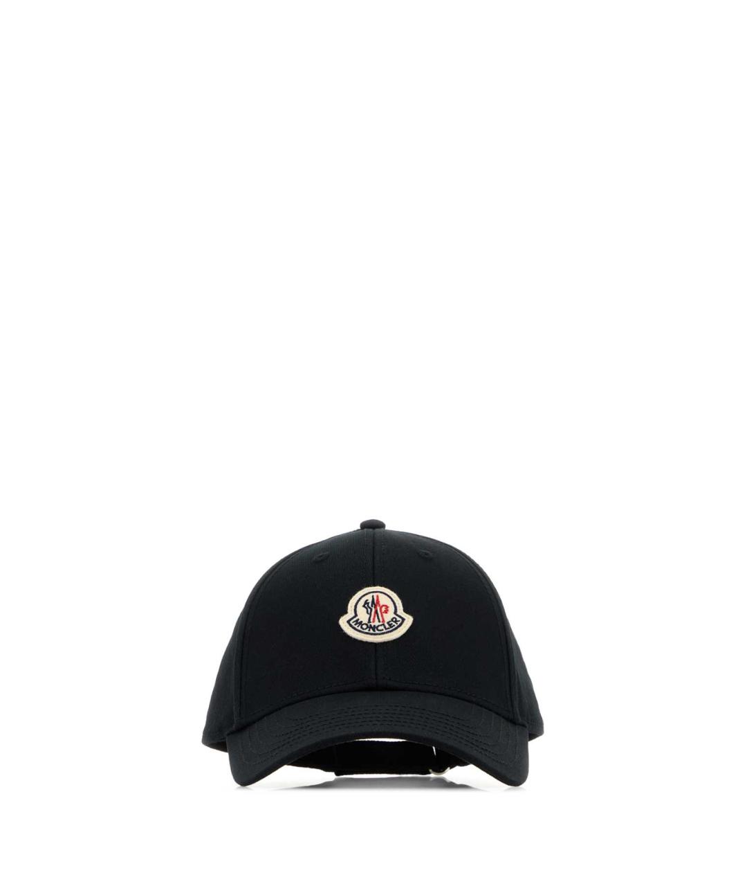 MONCLER Черная хлопковая кепка, фото 1